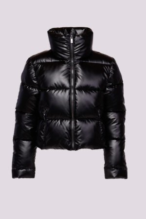 CAPPOTTO corto lucido con cerniera
