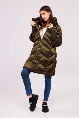 GIACCA lunga trapuntata con mezza manica in maglia ONEWORLD HYBRID