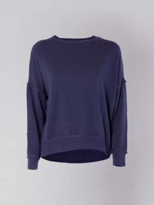MAGLIA Girocollo rigato a manica larga casual