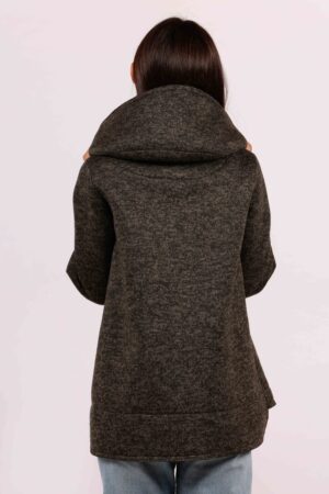 CAPPOTTO cappuccio tasche nascoste e cerniera alta