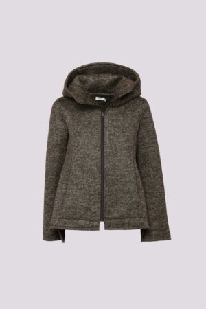 CAPPOTTO cappuccio tasche nascoste e cerniera alta