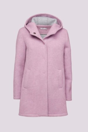 CAPPOTTO felpato lungo con tasche verticali
