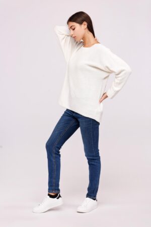 MAGLIA girocollo bicolore con cuciture esterne ONEWORLD HYBRID