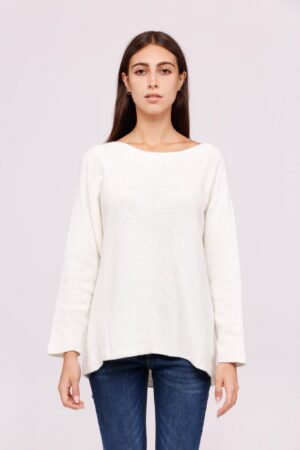 MAGLIA girocollo bicolore con cuciture esterne
