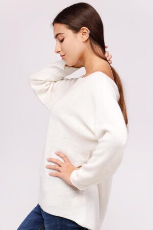 MAGLIA girocollo bicolore con cuciture esterne