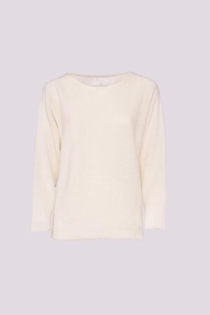 MAGLIA girocollo bicolore con cuciture esterne