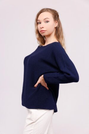 MAGLIA girocollo bicolore con cuciture esterne