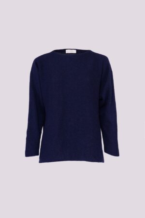 MAGLIA girocollo bicolore con cuciture esterne