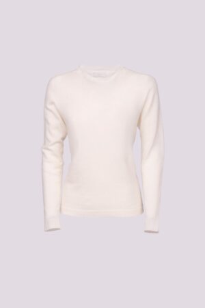 MAGLIA girocollo con bordi sottili a coste