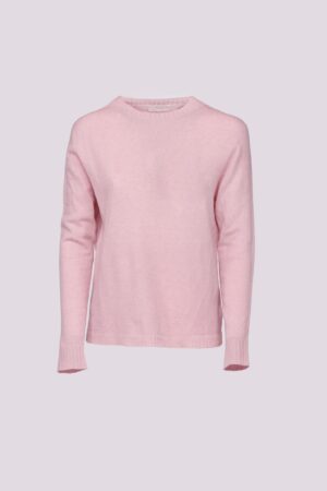 MAGLIA girocollo con bordi sottili a coste