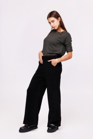 PANTALONE a coste con tasche e con elastico in vita ONEWORLD HYBRID