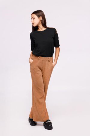PANTALONE a coste con tasche e con elastico in vita ONEWORLD HYBRID