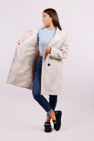 CAPPOTTO Doppiopetto con abbottonatura doppia e collo a stelo ONEWORLD HYBRID