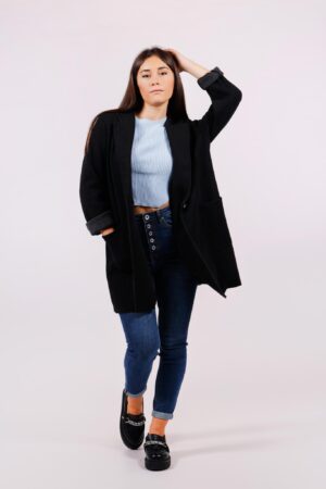 CAPPOTTO lungo monopetto chiusura a un bottone ONEWORLD HYBRID