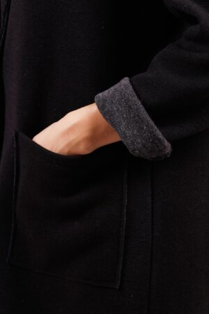 CAPPOTTO lungo monopetto chiusura a un bottone