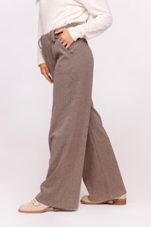PANTALONE a palazzo senza bottoni con tasche