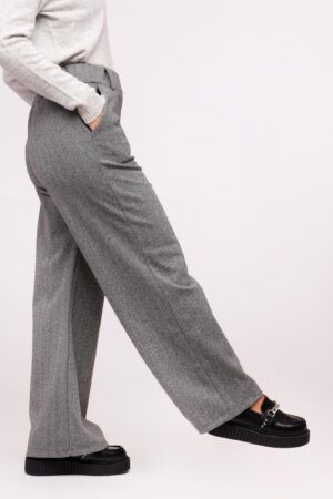 PANTALONE a palazzo senza bottoni con tasche