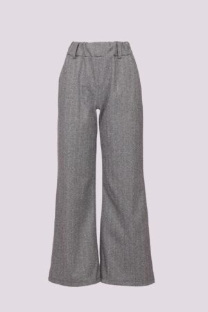 PANTALONE a palazzo senza bottoni con tasche