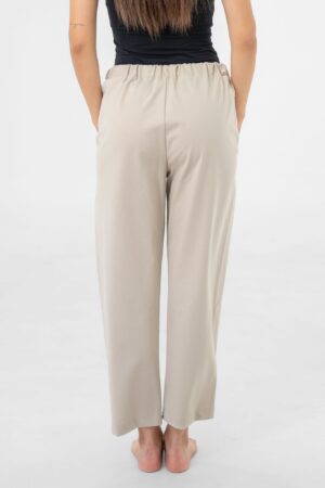 PANTALONE Punto Milano con tasca a filetto e elastico in vita
