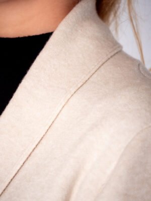 CARDIGAN lungo con frange e taschine laterali