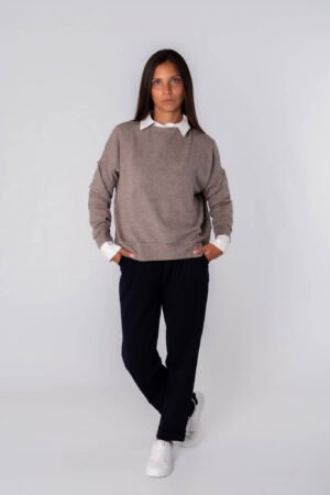 MAGLIA Girocollo rigato a manica larga casual