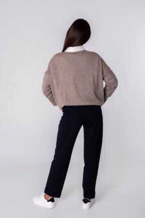 MAGLIA Girocollo rigato a manica larga casual