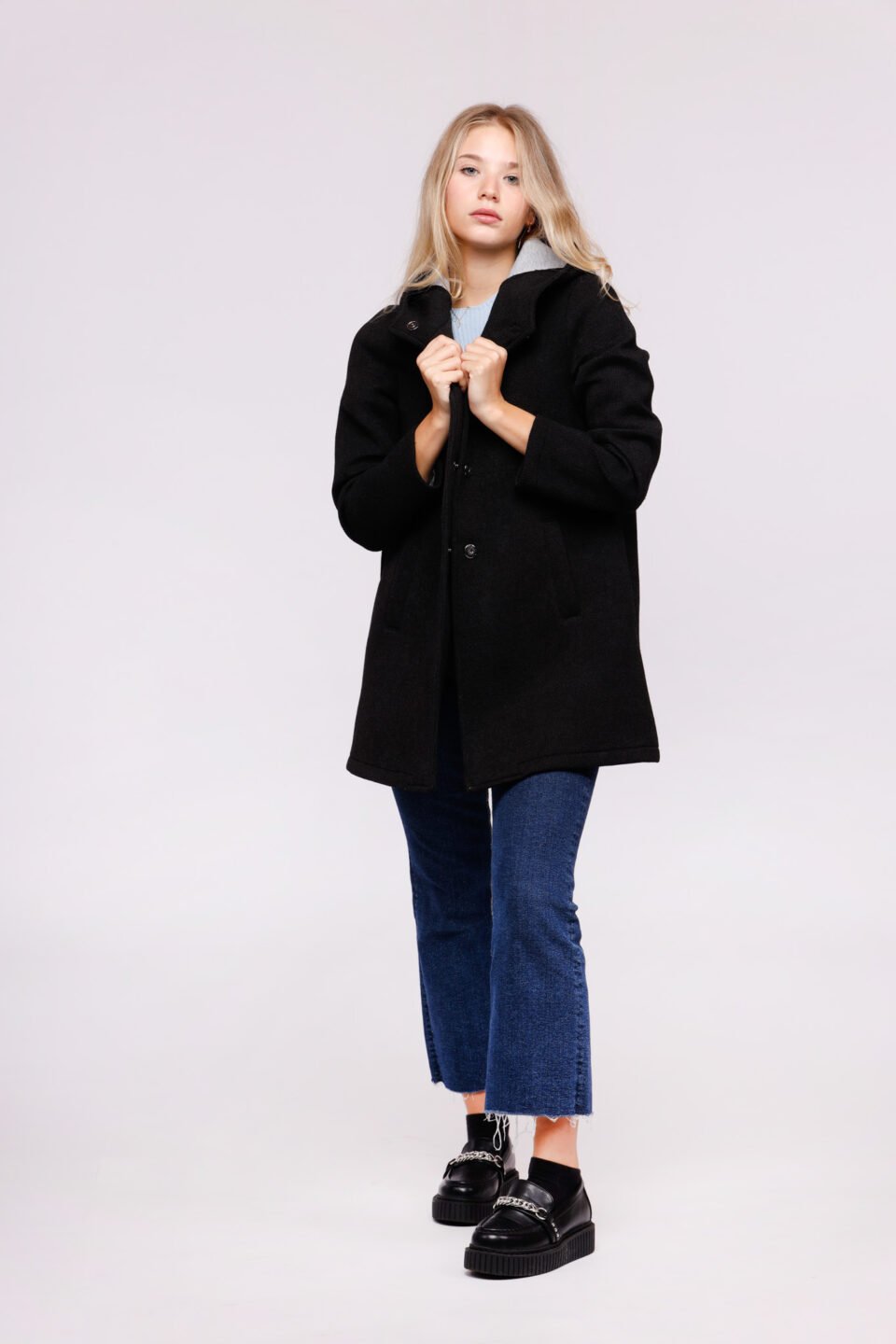 CAPPOTTO felpato lungo con tasche verticali ONEWORLD HYBRID