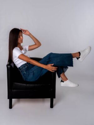 JEANS classico con frange al fondo chiusura a bottone ONEWORLD HYBRID
