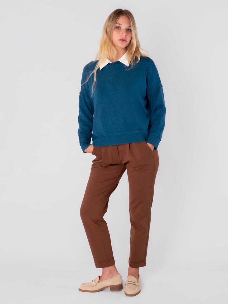 MAGLIA Girocollo rigato a manica larga casual ONEWORLD HYBRID