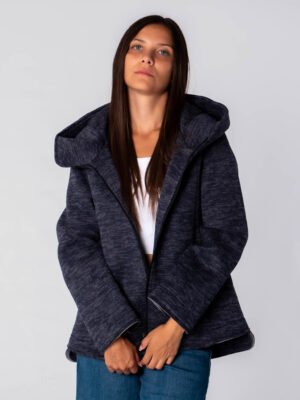 CAPPOTTO cappuccio tasche nascoste e cerniera alta
