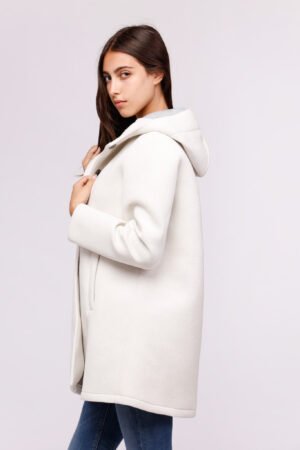 CAPPOTTO felpato lungo con tasche verticali