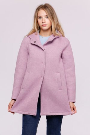 CAPPOTTO felpato lungo con tasche verticali