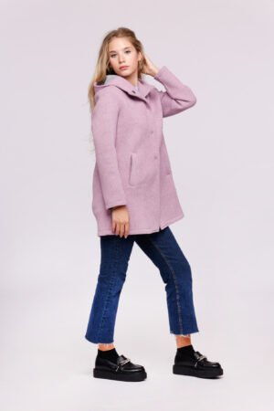 CAPPOTTO felpato lungo con tasche verticali