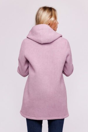 CAPPOTTO felpato lungo con tasche verticali