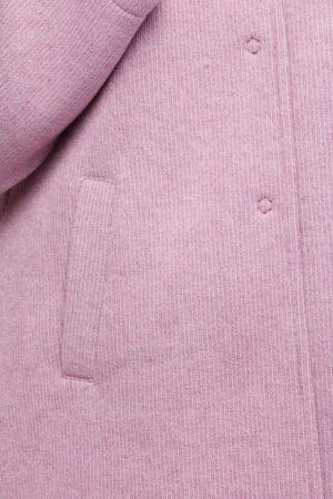 CAPPOTTO felpato lungo con tasche verticali