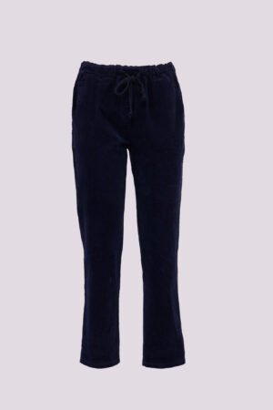 PANTALONE velluto 1000righe con cordino in vita