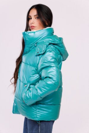 CAPPOTTO piumino corto con fodera imbottita
