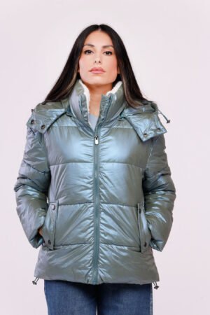 CAPPOTTO piumino corto con fodera imbottita