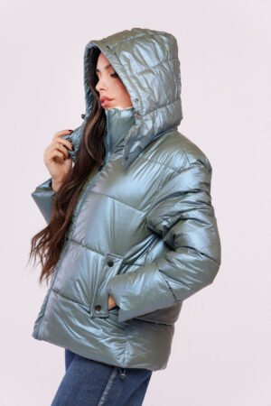 CAPPOTTO piumino corto con fodera imbottita