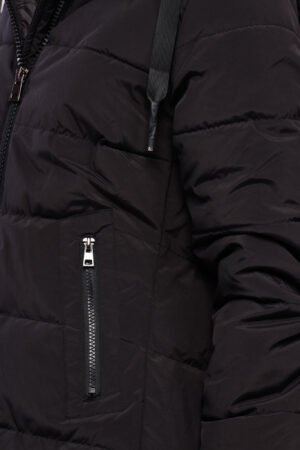 CAPPOTTO piumino lungo con cordino sul cappuccio