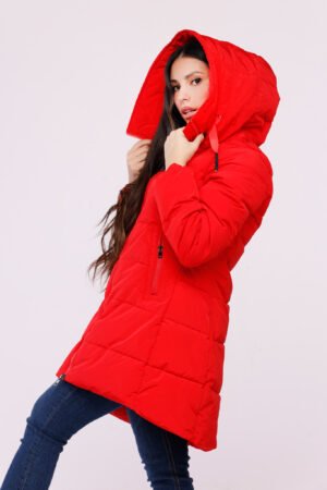 CAPPOTTO piumino lungo con cordino sul cappuccio