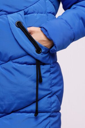 CAPPOTTO piumino lungo con corde sulle tasche