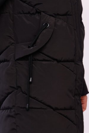CAPPOTTO piumino lungo con corde sulle tasche
