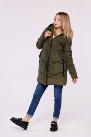 CAPPOTTO piumino lungo con corde sulle tasche ONEWORLD HYBRID