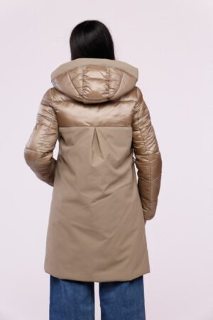 CAPPOTTO piumino lungo doppio tessuto
