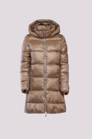 CAPPOTTO piumino lungo doppio tessuto