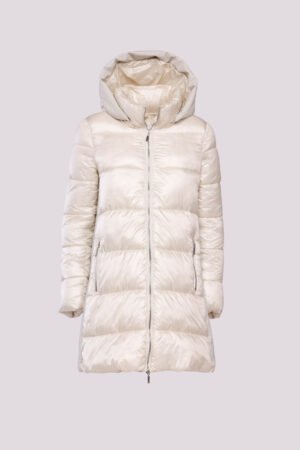 CAPPOTTO piumino lungo doppio tessuto