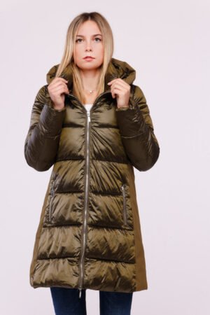 CAPPOTTO piumino lungo doppio tessuto
