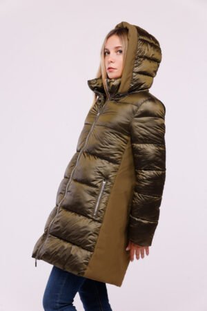 CAPPOTTO piumino lungo doppio tessuto