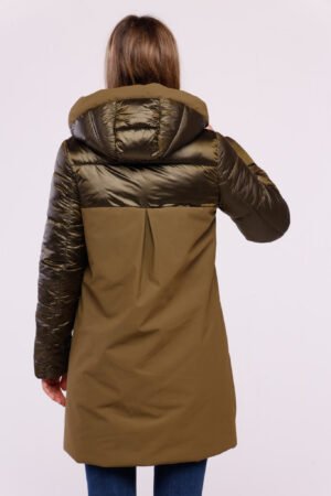 CAPPOTTO piumino lungo doppio tessuto